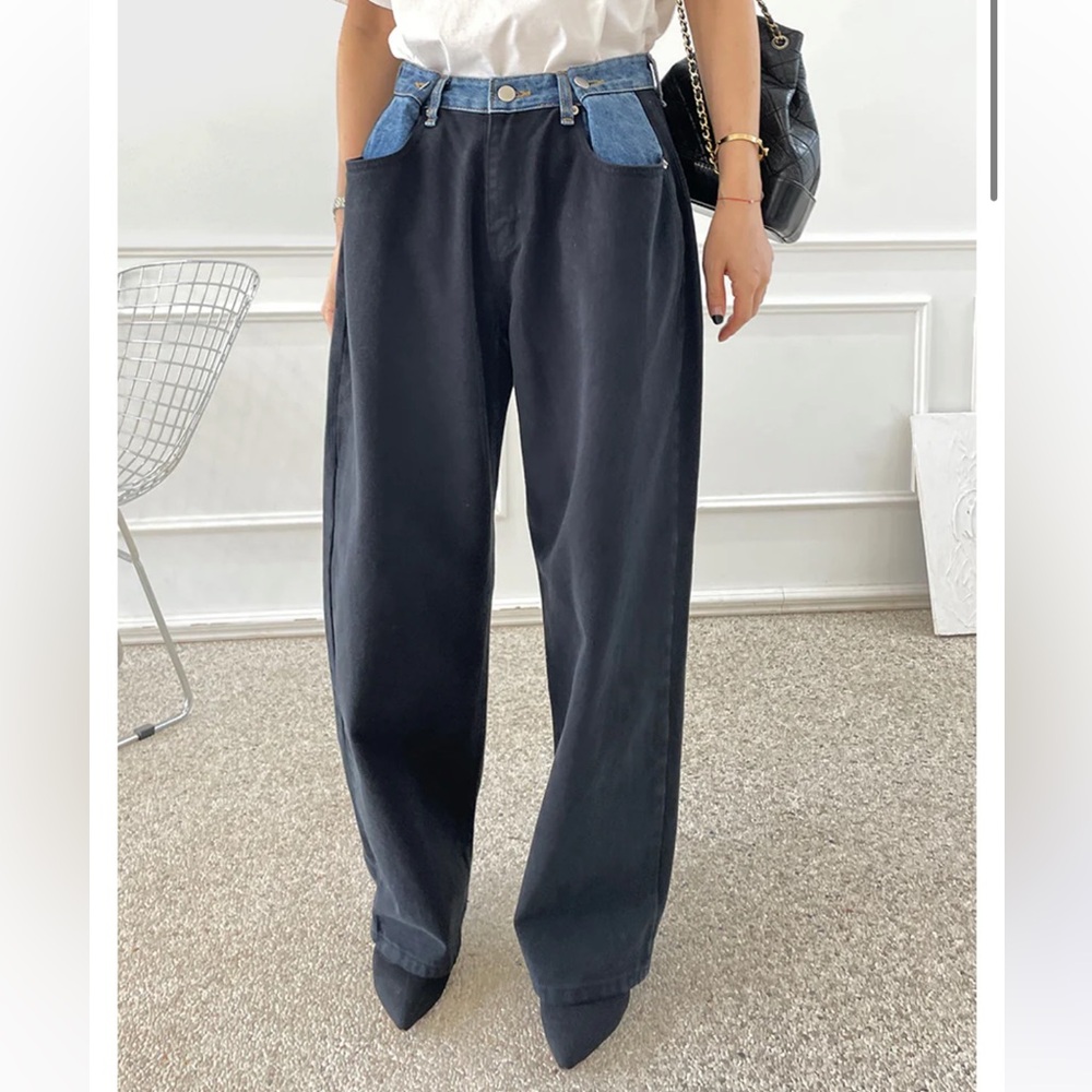 The Frankie Shop Hayla Contrast Jeans